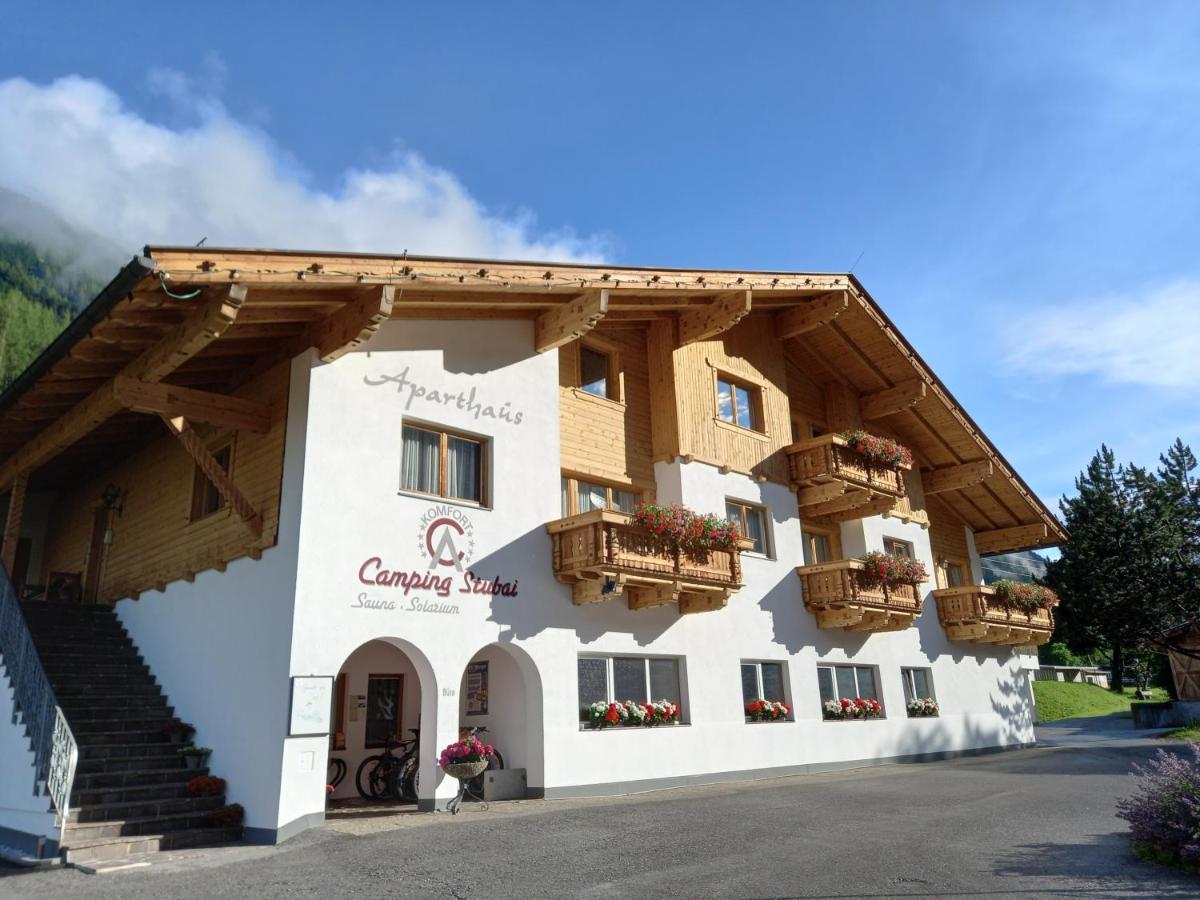 Aparthaus Camping Stubai Neustift im Stubaital Bagian luar foto